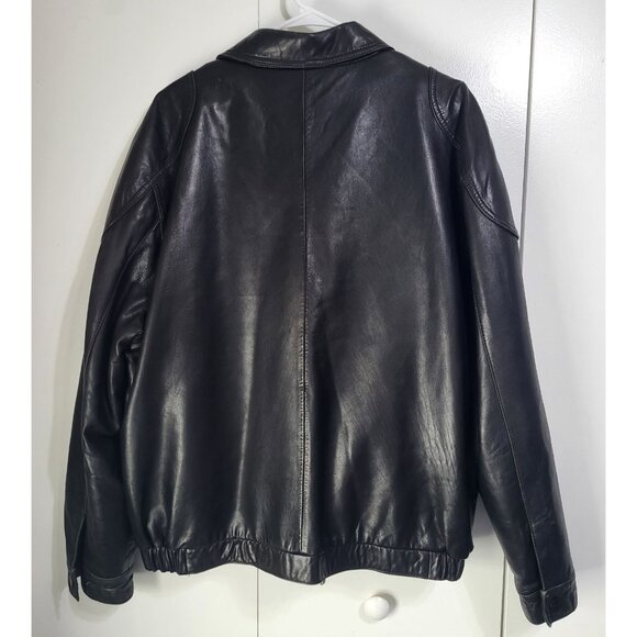 Wilsons Leather Vintage Men's SZ LG Shirt Collar Jacket with Removeable Liner - Picture 2 of 15